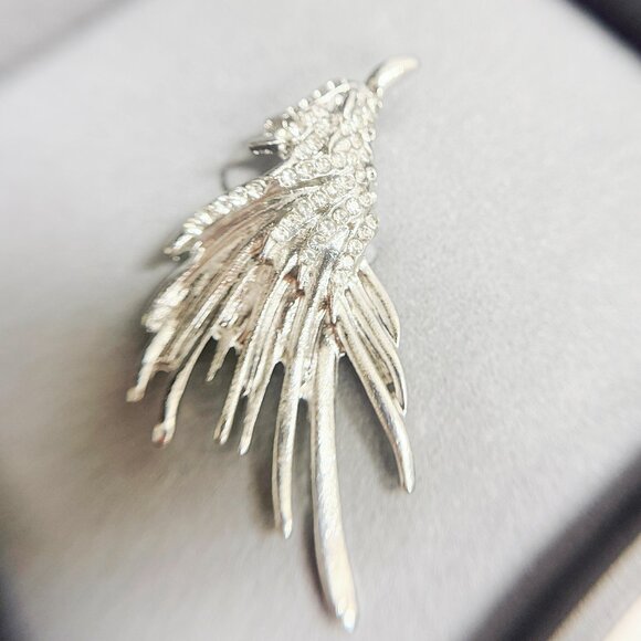 Silver brooch, eagle brooch, bird brooch, fashion brooch, animal brooch pin - Picture 2 of 7